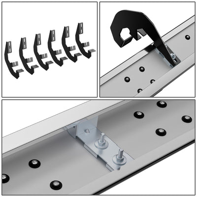 6.5 in. W Flat Step Bar Running Boards <br> 19-24 Chevy/GMC Silverado Sierra 1500 2500 3500HD Crew Cab
