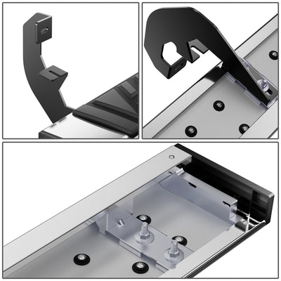 6.5 in. W Flat Step Bar Running Boards <br> 19-24 Chevy/GMC Silverado Sierra 1500 2500 3500HD Standard Cab