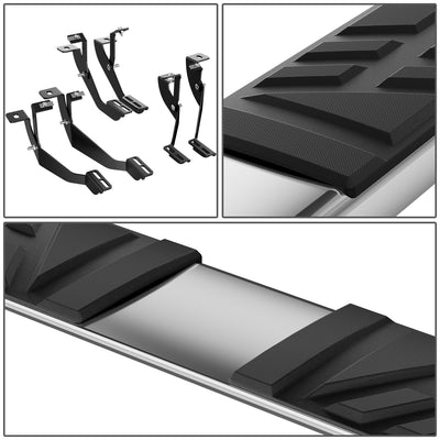 6.5 in. W Flat Step Bar Running Boards <br> 99-14 Chevy/GMC Silverado Sierra 1500 2500 Standard Cab