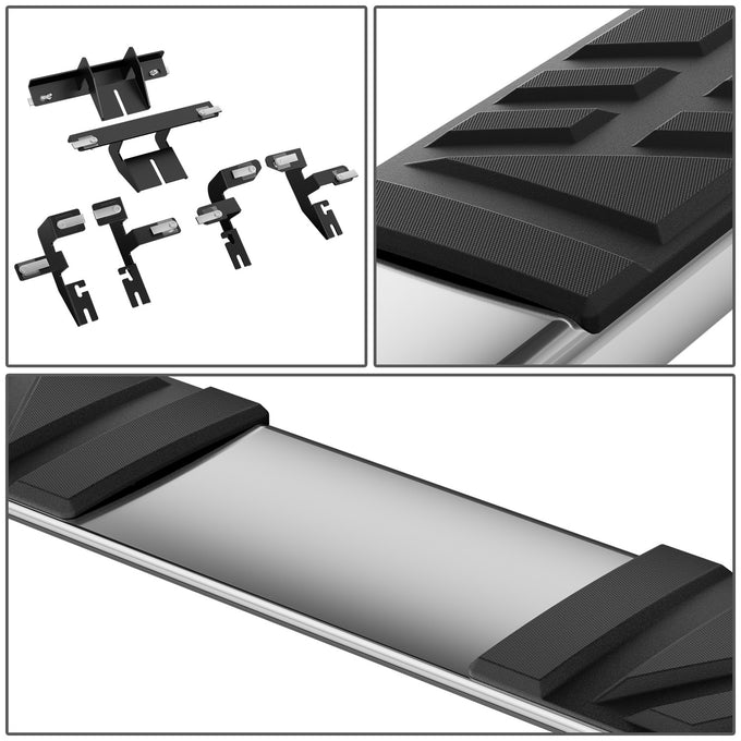 6.5 in. W Flat Step Bar Running Boards <br> 15-24 Ford Edge