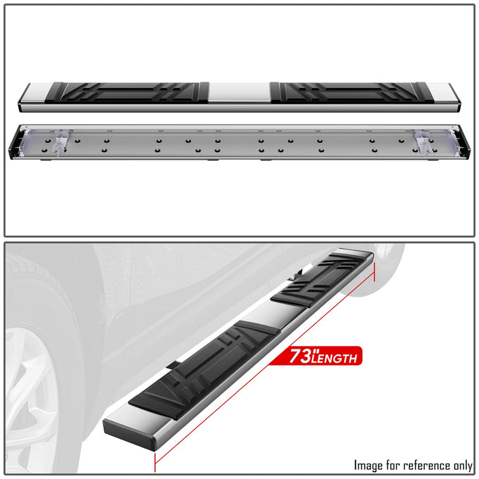 6.5 in. W Flat Step Bar Running Boards <br> 18-25 Chevy Equinox