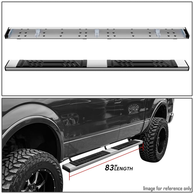 6.5in. Running Boards Step Nerf Bar <br>04-14 Ford F150 Lincoln Mark LT Crew Cab