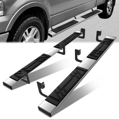 6.5in. Side Running Boards Pedal Step Nerf Bar <br>04-14 Ford F150 Extended Cab