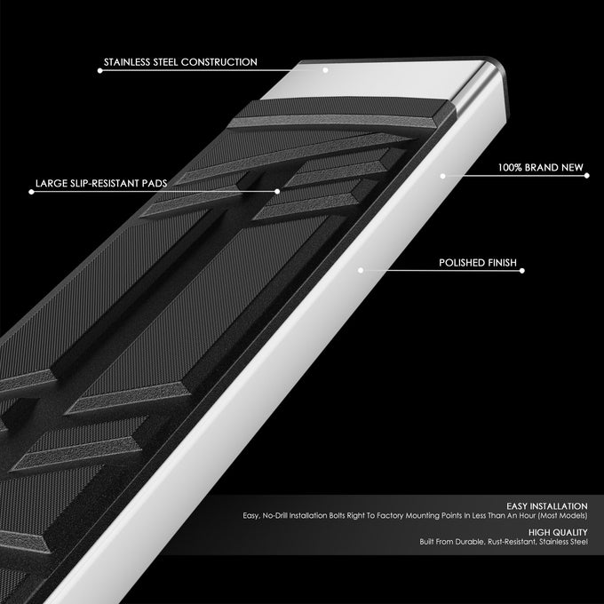 6.5in. Running Boards Step Bar <br>04-14 Ford F150 Lincoln Mark LT Regular Cab