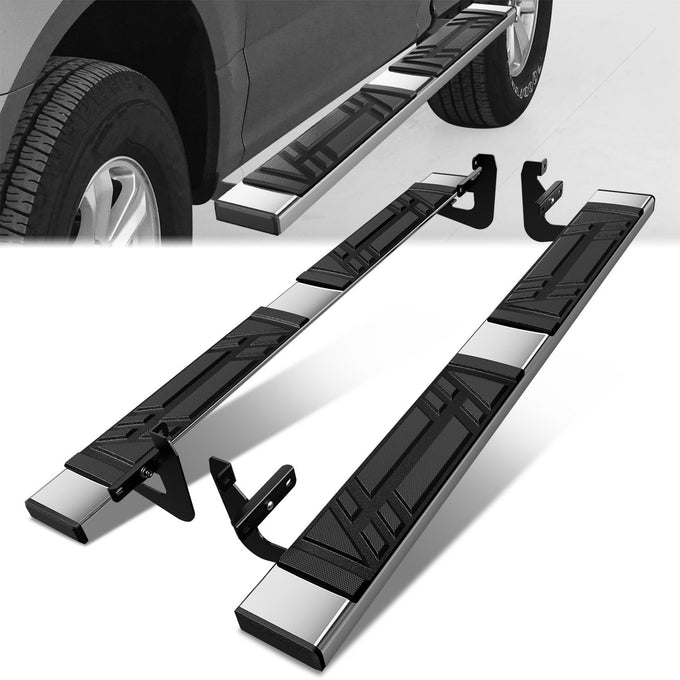 6.5 in. W Flat Step Bar Running Boards <br> 15-24 Ford F-150 F-250 F-350 Super Duty