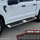 6.5 in. W Flat Step Bar Running Boards <br> 15-24 Ford F-150 F-250 F-350 Super Duty Crew Cab