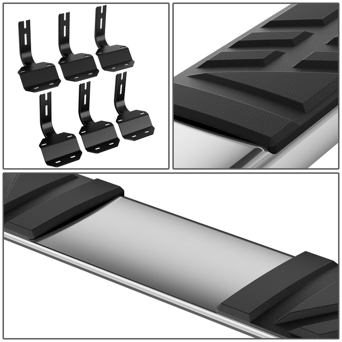 6.5 in. W Flat Step Bar Running Boards <br> 15-24 Ford F-150 F-250 F-350 Super Duty Extended Cab