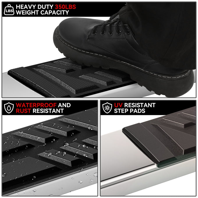 6.5in. Side Step Nerf Bar Running Boards <br>99-16 Ford F250 F350 F450 SD Crew Cab