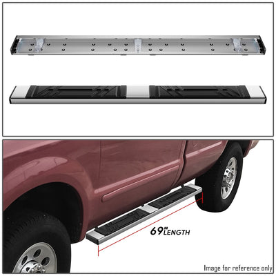 6.5in. Side Step Bar Running Boards <br>99-16 Ford F250 F350 F450 SD Regular Cab