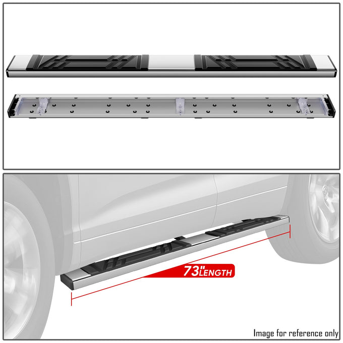 6.5 in. W Flat Step Bar Running Boards <br> 14-19 Toyota Highlander