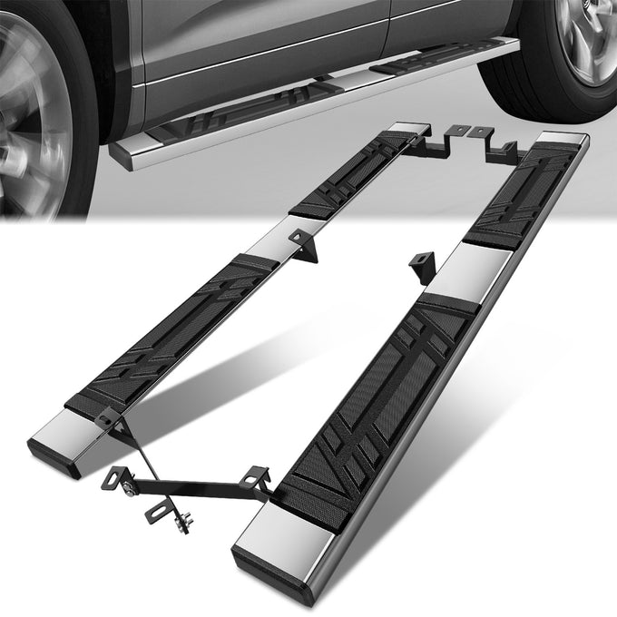6.5 in. W Flat Step Bar Running Boards <br> 14-19 Toyota Highlander