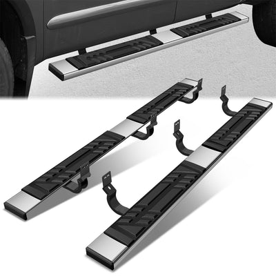 6.5 in. W Flat Step Bar Running Boards <br> 04-15 Nissan Titan Crew Cab