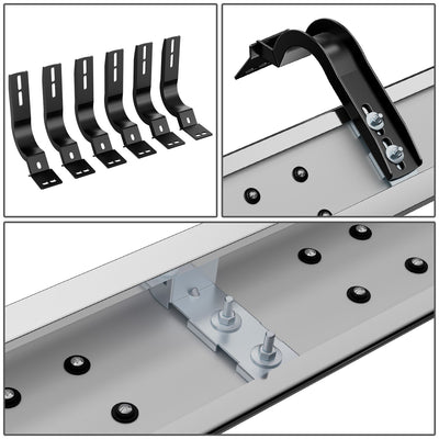 6.5 in. W Flat Step Bar Running Boards <br> 04-15 Nissan Titan Crew Cab