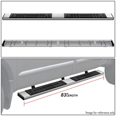 6.5 in. W Flat Step Bar Running Boards <br> 04-15 Nissan Titan Crew Cab