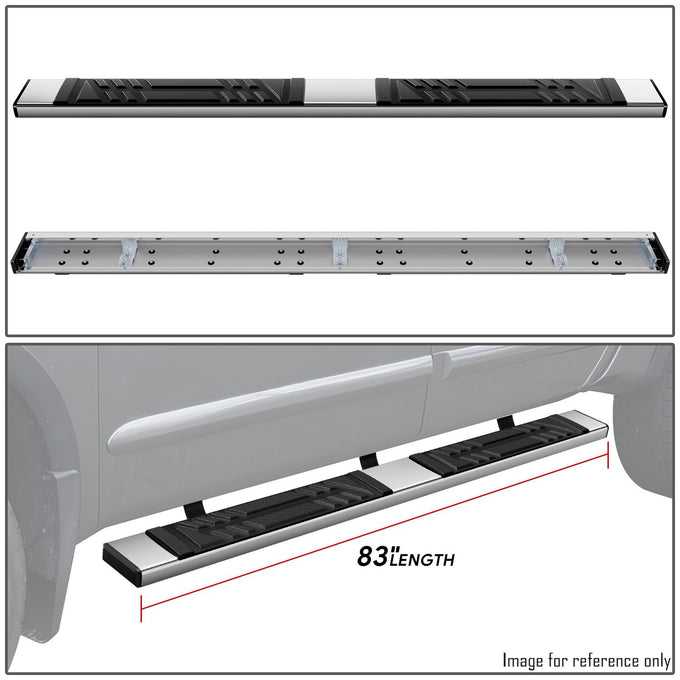 6.5 in. W Flat Step Bar Running Boards <br> 04-15 Nissan Titan Crew Cab