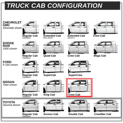 6.5 in. W Flat Step Bar Running Boards <br> 04-15 Nissan Titan Crew Cab