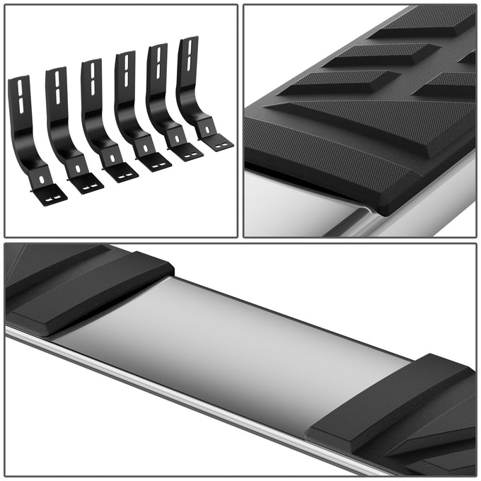 6.5 in. W Flat Step Bar Running Boards <br> 04-15 Nissan Titan Extended Cab