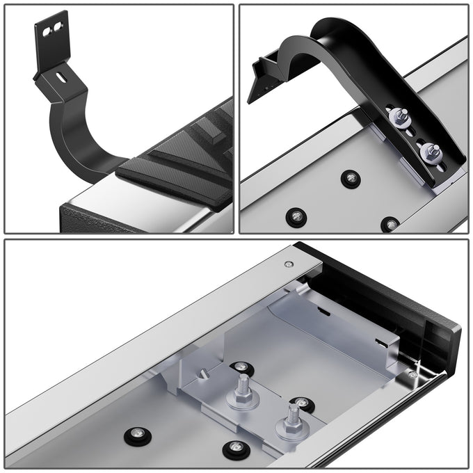 6.5 in. W Flat Step Bar Running Boards <br> 04-15 Nissan Titan Extended Cab