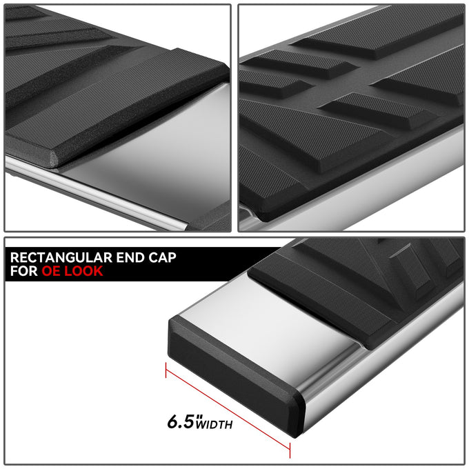 6.5 in. W Flat Step Bar Running Boards <br> 22-24 Mitsubishi Outlander
