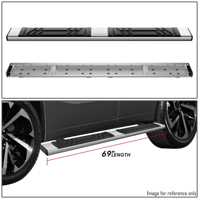 6.5 in. W Flat Step Bar Running Boards <br> 22-24 Mitsubishi Outlander