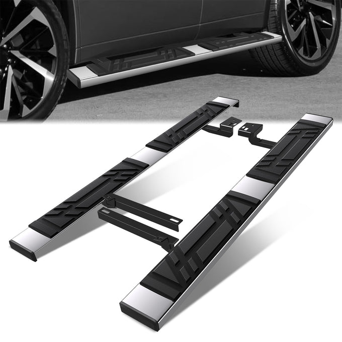 6.5 in. W Flat Step Bar Running Boards <br> 22-24 Mitsubishi Outlander