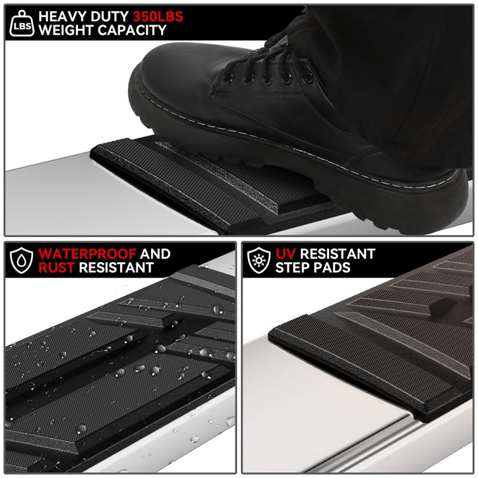 6.5in. Running Boards Side Step Pedal Nerf Bar <br>13-20 Nissan Pathfinder