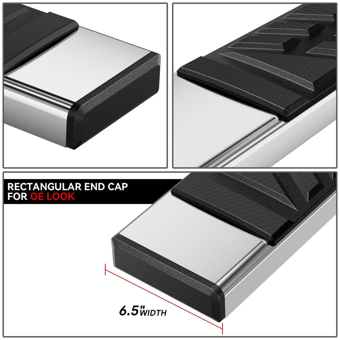 6.5in. Running Boards Side Step Bars <br>02-09 Dodge Ram 1500 2500 3500 Crew Cab