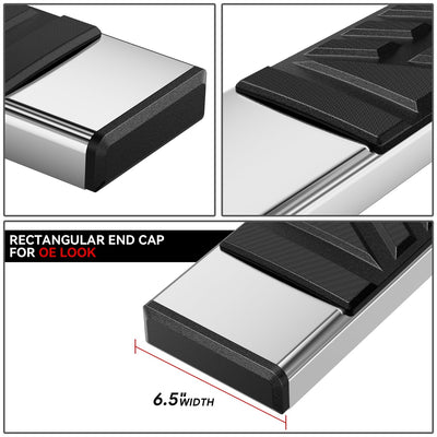 6.5in. Running Boards Side Step Bar <br>02-09 Dodge Ram 1500 2500 3500 Regular Cab