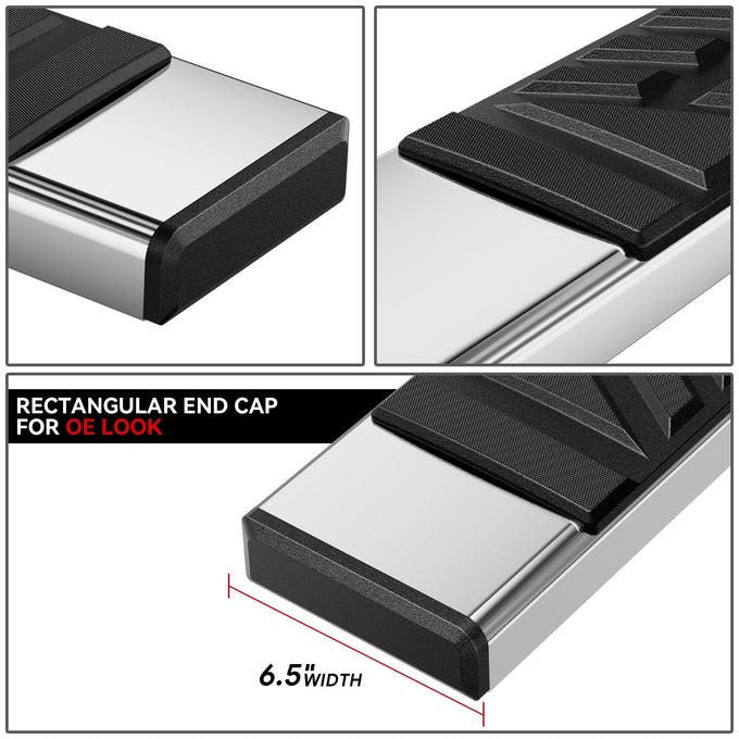 6.5in. Running Boards Side Step Bar <br>02-09 Dodge Ram 1500 2500 3500 Regular Cab