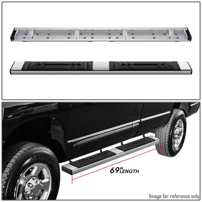 6.5in. Running Boards Side Step Bar <br>02-09 Dodge Ram 1500 2500 3500 Regular Cab