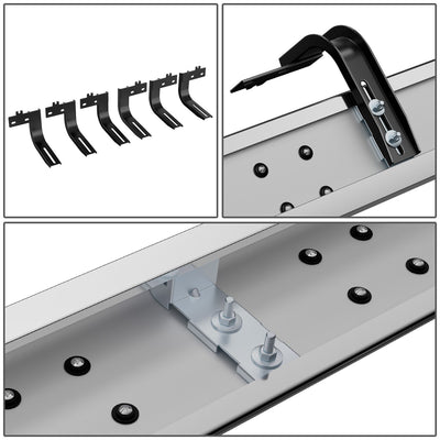 6.5 in. W Flat Step Bar Running Boards <br> 09-24 Dodge Ram 1500 2500 3500 Crew Cab