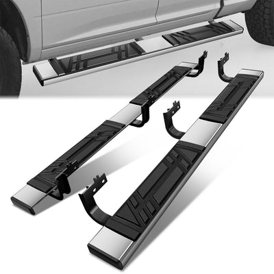 6.5 in. W Flat Step Bar Running Boards <br> 09-24 Dodge Ram 1500-3500 Classic Extended Cab