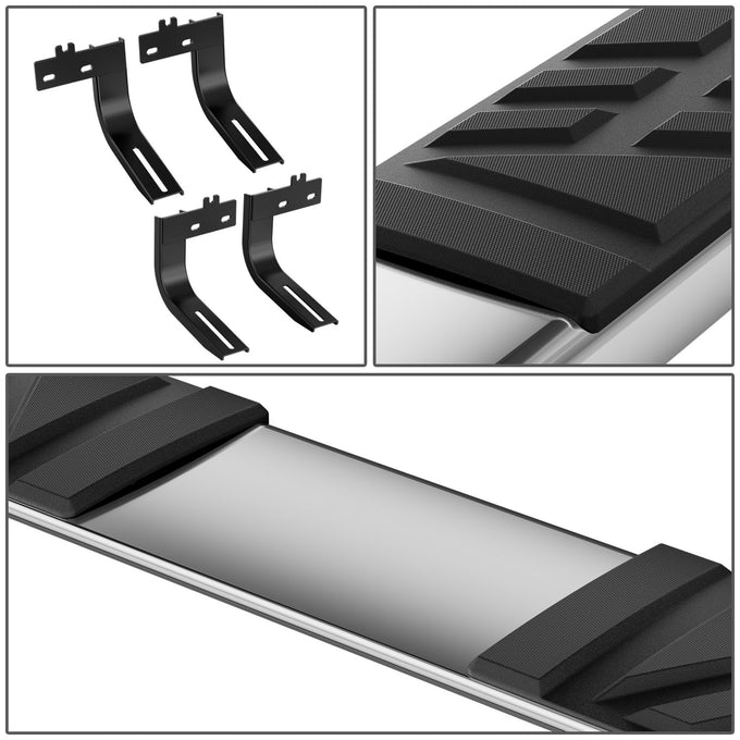 6.5 in. W Flat Step Bar Running Boards <br> 09-24 Dodge Ram 1500-3500 Standard Cab