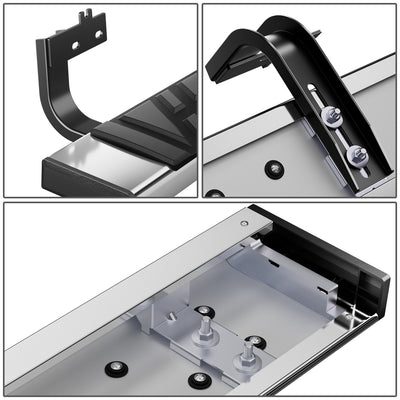 6.5 in. W Flat Step Bar Running Boards <br> 09-24 Dodge Ram 1500-3500 Standard Cab