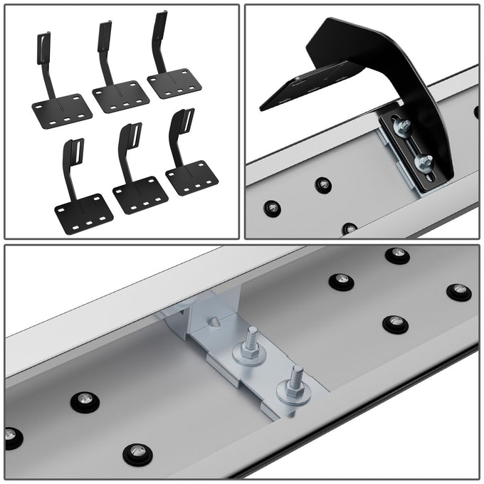6.5 in. W Flat Step Bar Running Boards <br> 19-25 Ram 1500 Crew Cab