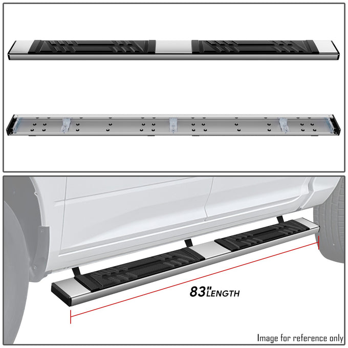 6.5 in. W Flat Step Bar Running Boards <br> 19-25 Ram 1500 Crew Cab