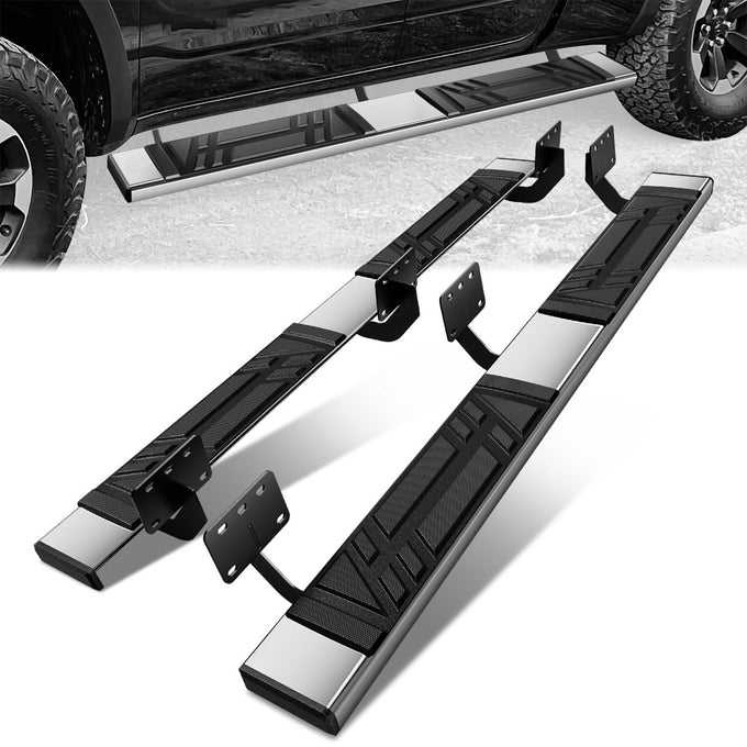6.5 in. W Flat Step Bar Running Boards <br> 19-24 Ram 1500 Extended Cab