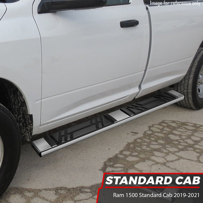 6.5 in. W Flat Step Bar Running Boards <br> 19-21 Ram 1500 Standard Cab