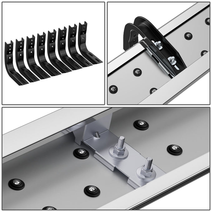 6.5in. Running Boards Step Nerf Bar <br>94-02 Dodge Ram 1500 2500 3500 Regular Cab