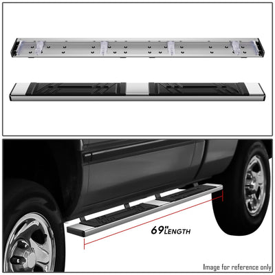 6.5in. Running Boards Step Nerf Bar <br>94-02 Dodge Ram 1500 2500 3500 Regular Cab