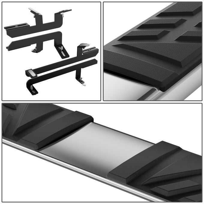 6.5 in. W Flat Step Bar Running Boards <br> 19-24 Toyota RAV4 Prime