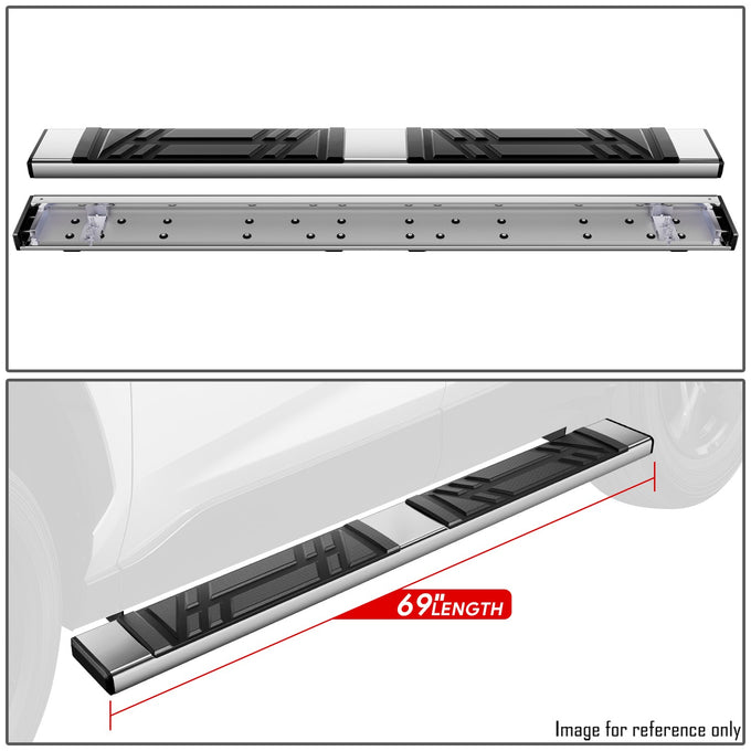 6.5 in. W Flat Step Bar Running Boards <br> 19-24 Toyota RAV4 Prime