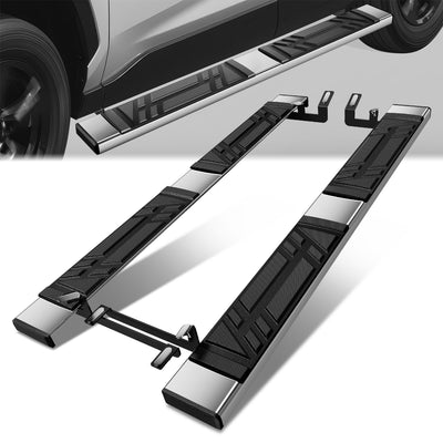 6.5 in. W Flat Step Bar Running Boards <br> 19-24 Toyota RAV4 Prime