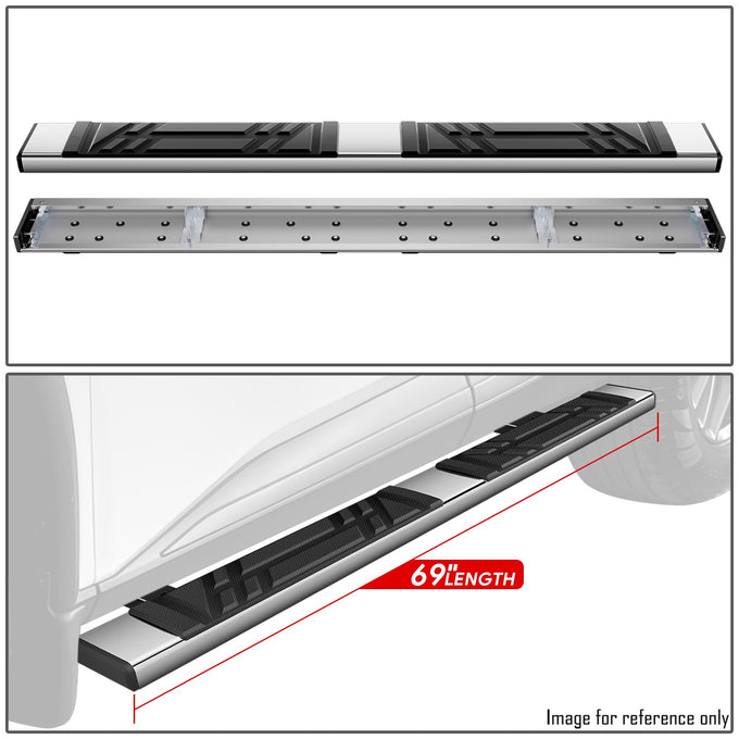 6.5 in. W Flat Step Bar Running Boards <br> 21-24 Nissan Rogue
