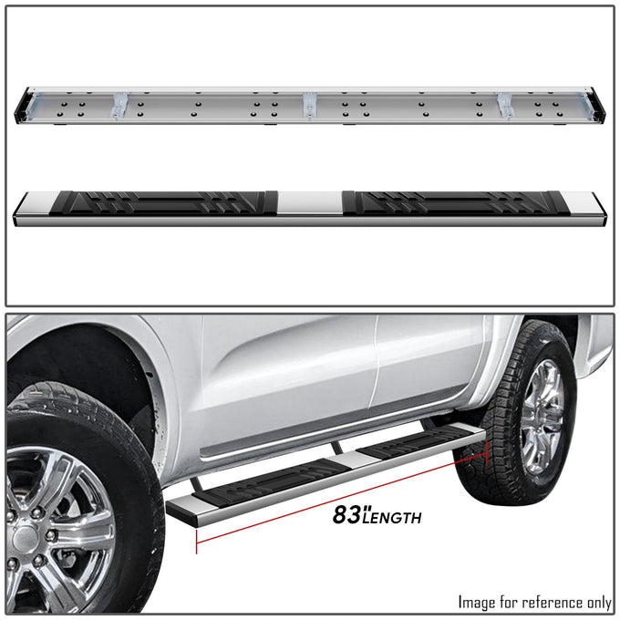 6.5in. Side Running Boards Step Nerf Bar Pedal <br>19-25 Ford Ranger Crew Cab