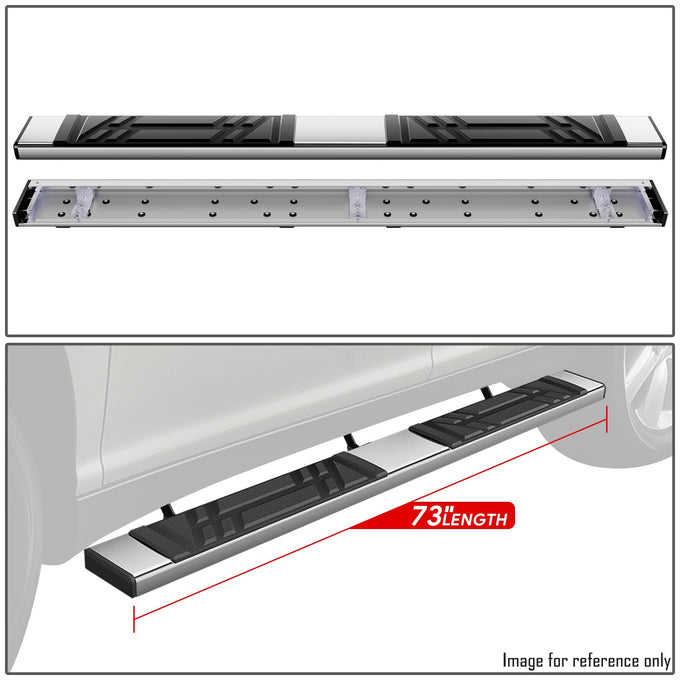 6.5 in. W Flat Step Bar Running Boards <br> 05-10 Lexus RX330 RX350 RX400h RX450h