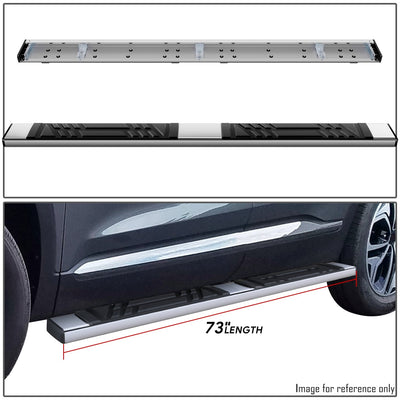 6.5 in. W Flat Step Bar Running Boards <br> 19-23 Hyundai Santa Fe