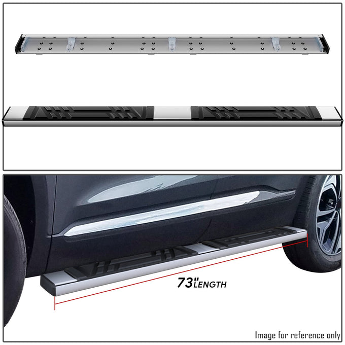 6.5 in. W Flat Step Bar Running Boards <br> 19-23 Hyundai Santa Fe