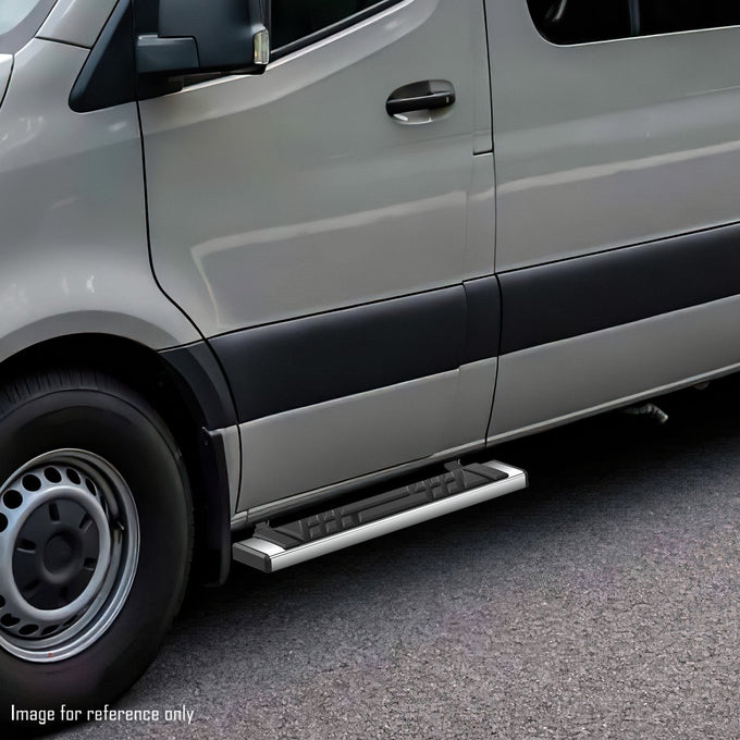 6.5 in. W Flat Step Bar Running Boards <br> 07-24 Dodge/ Mercedes-Benz/ Freightliner Sprinter