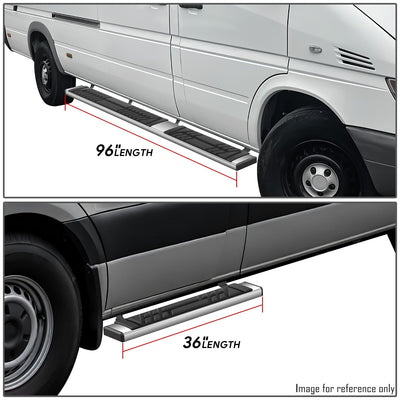 6.5 in. W Flat Step Bar Running Boards <br> 07-24 Dodge/ Mercedes-Benz/ Freightliner Sprinter
